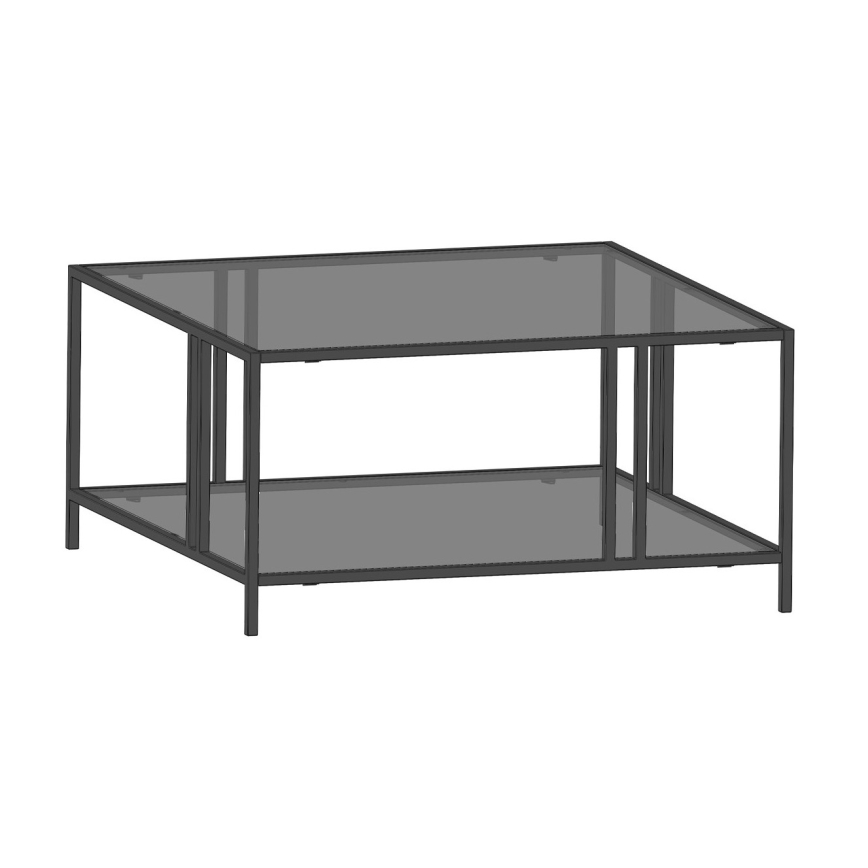 Sohvapöytä URANUS 40x80 cm musta