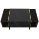 Sohvapöytä VEYRON 37,3x103,8 cm musta/kulta
