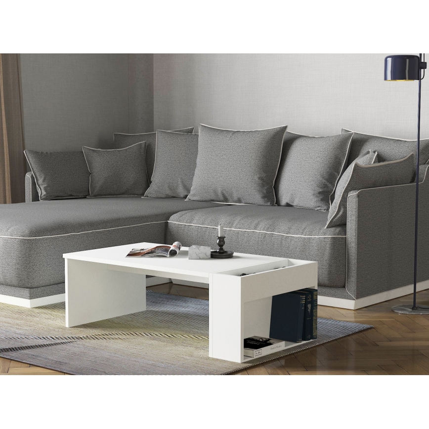 Sohvapöytä VIEW 34x95 cm valkoinen