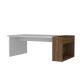 Sohvapöytä VIEW 34x95 cm valkoinen/ruskea