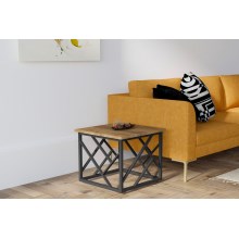 Sohvapöytä WODA 42x53 cm ruskea/musta
