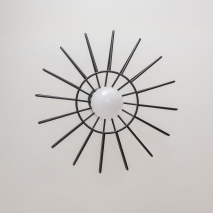 SOLANO-riippuvalaisin ripustusjohdolla 1xE27/15W/230V musta/kulta