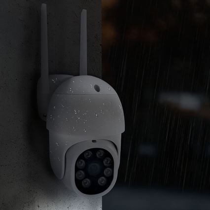 Ulkokamera anturilla, IP65-suojattu, Wi‑Fi ja Tuya-yhteensopiva