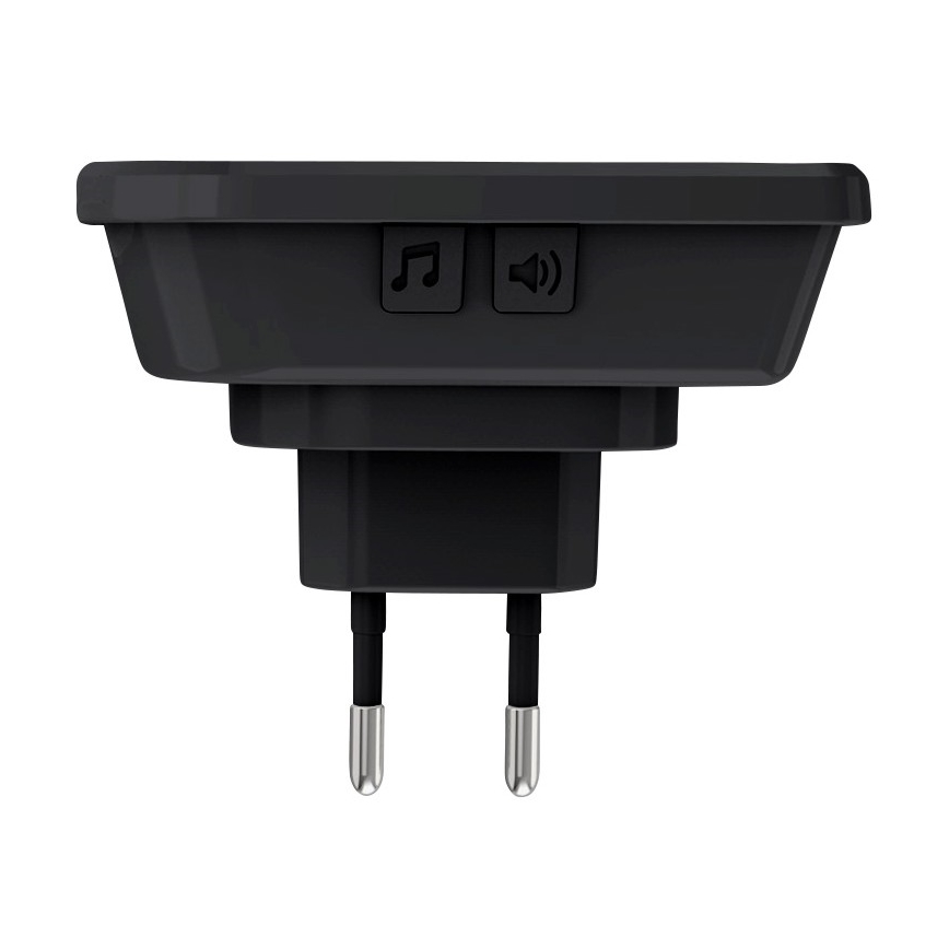 Langaton pistokeovikello 230V/1xCR2032 IP56 musta