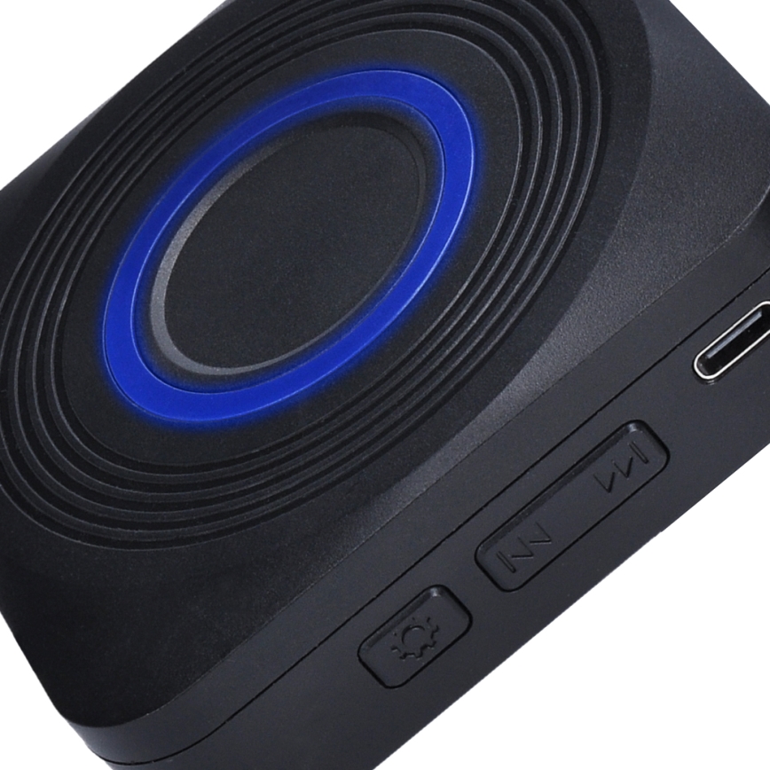 Langaton akkukäyttöinen ovikello 3V/3xAAA IP56 musta