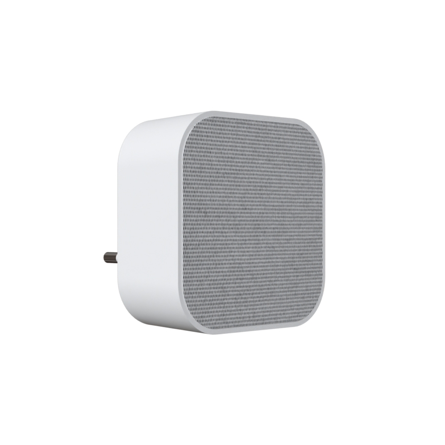 Langaton pistokeovikello 230V + 2x nappi 2xCR2032 IP44 valkoinen