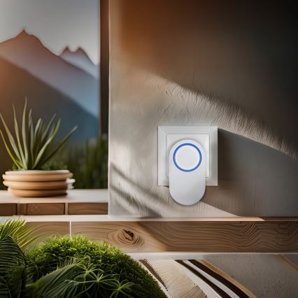 Langaton pistokeovikello 230V/1xCR2032 IP56 valkoinen