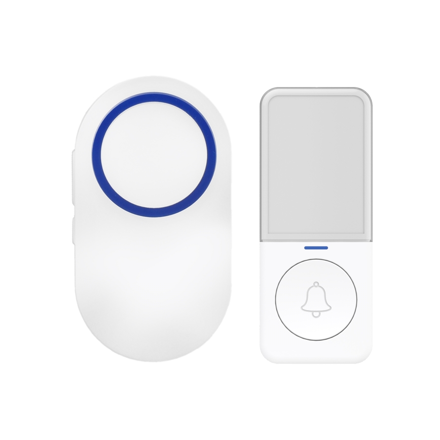 Langaton pistokeovikello 230V/1xCR2032 IP56 valkoinen