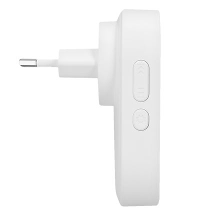 Langaton pistokeovikello 230V/1xCR2032 IP56 valkoinen