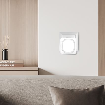 Langaton ovikello LED-valolla 230V/1xCR2032 IP56 valkoinen