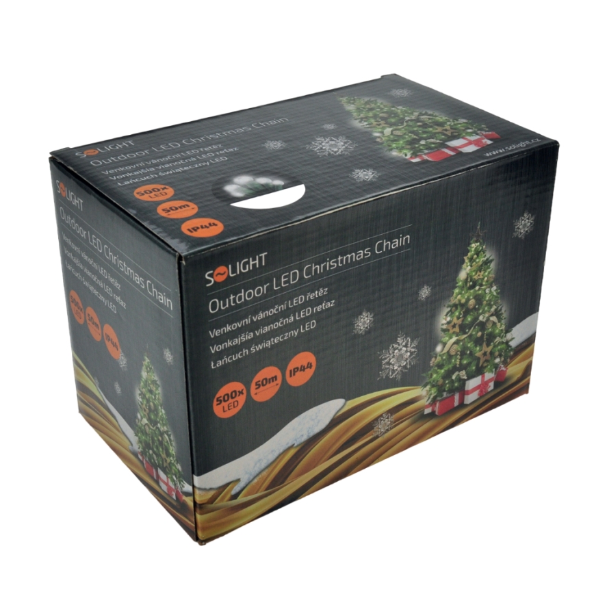 LED-ulkovaloketju 500xLED/8 toimintoa IP44 55m kylmänvalkoinen