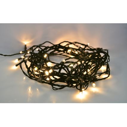 LED-ulkovalosarja 500 LED/8 toimintoa IP44 55 m lämmin valkoinen