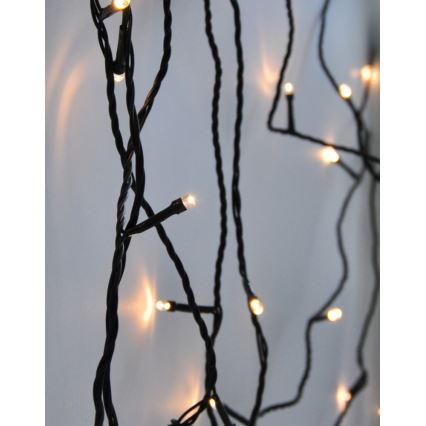 LED-ulkovalosarja 500 LED/8 toimintoa IP44 55 m lämmin valkoinen