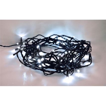LED-ulkovalosarja 200 LED/8 toimintoa 15 m IP44 kylmänvalkoinen