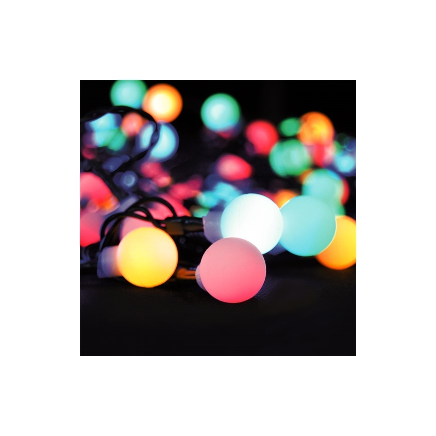 LED RGB himmennettävä ulkovalosarja 100 LEDiä/8 toimintoa 15m IP44 + kaukosäädin