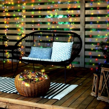 LED-ulkovalosarja 100xLED/8 toimintoa IP44 13m monivärinen
