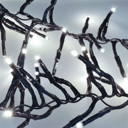 LED-ulkovaloketju 576xLED/8 toimintoa 8 m IP44 kylmänvalkoinen + kauko-ohjain