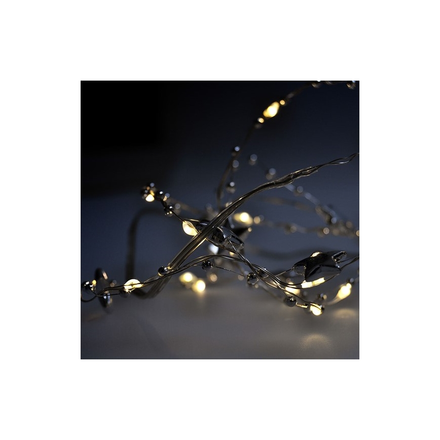 LED  valosarja 20xLED/2xAA 1,5m lämmin valkoinen