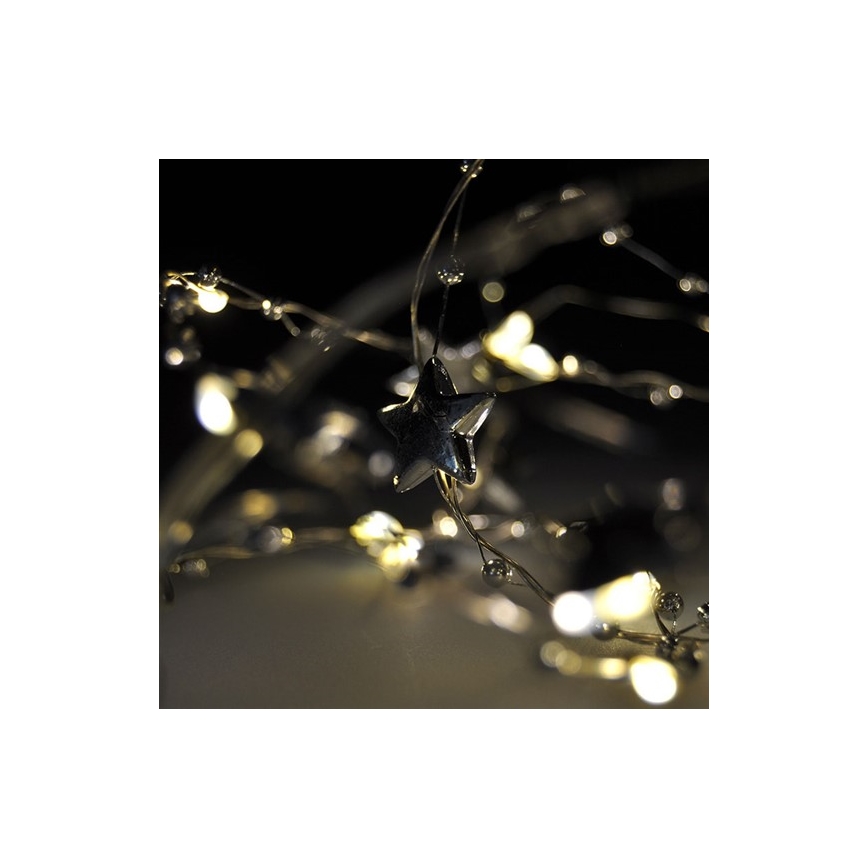 LED  valosarja 20xLED/2xAA 1,5m lämmin valkoinen