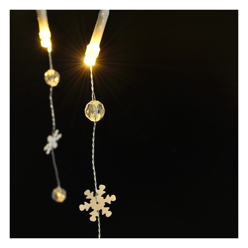 LED-jouluvalo 20xLED/2xAA 2m lämmin valkoinen