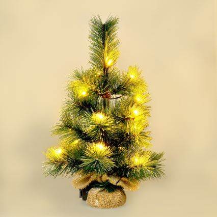 LED Joulukoriste ulkokäyttöön 15xLED/3xAA puu IP44