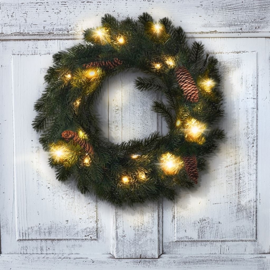 LED-jouluseppele ulkokäyttöön 15xLED/3xAA IP44