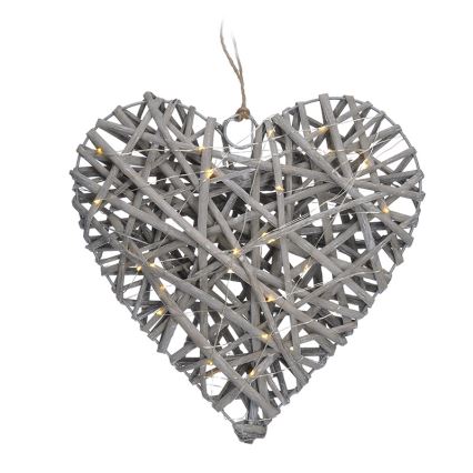 LED Joulukoriste LED/2xAA rottinki