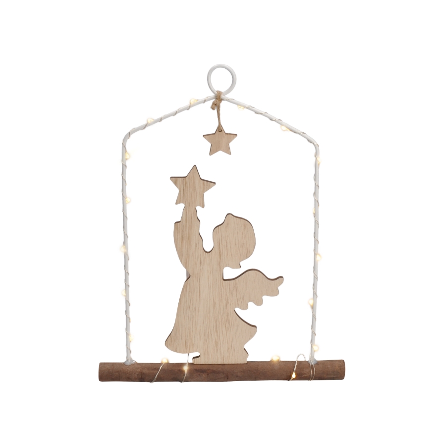 LED Joulukoriste LED/2xAA enkeli