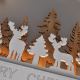 LED Joulukoriste LED/2xAA metsä peuroilla