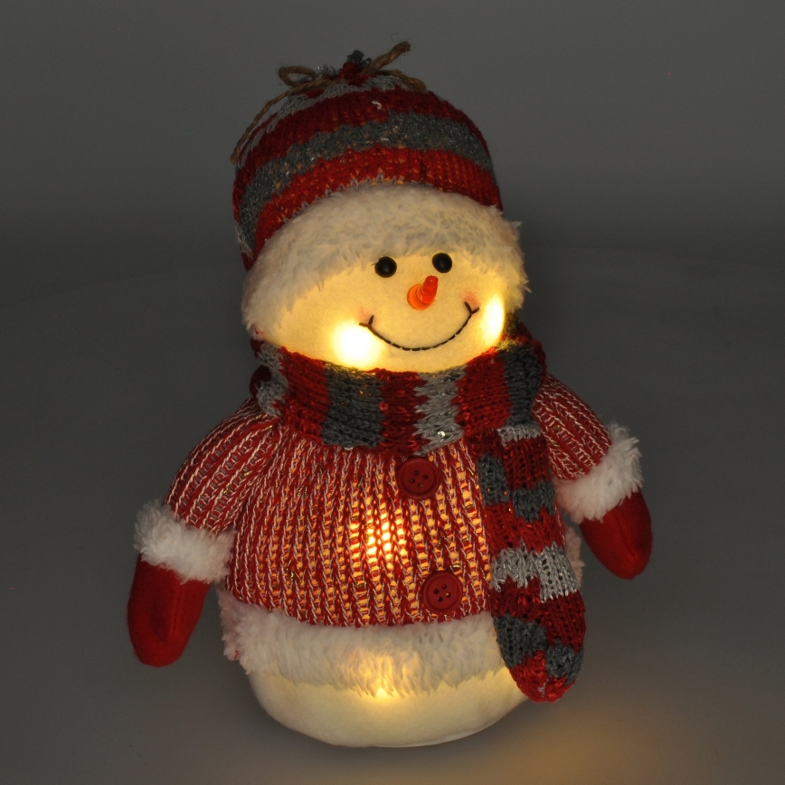 LED Joulukoriste LED/3xAA lumiukko