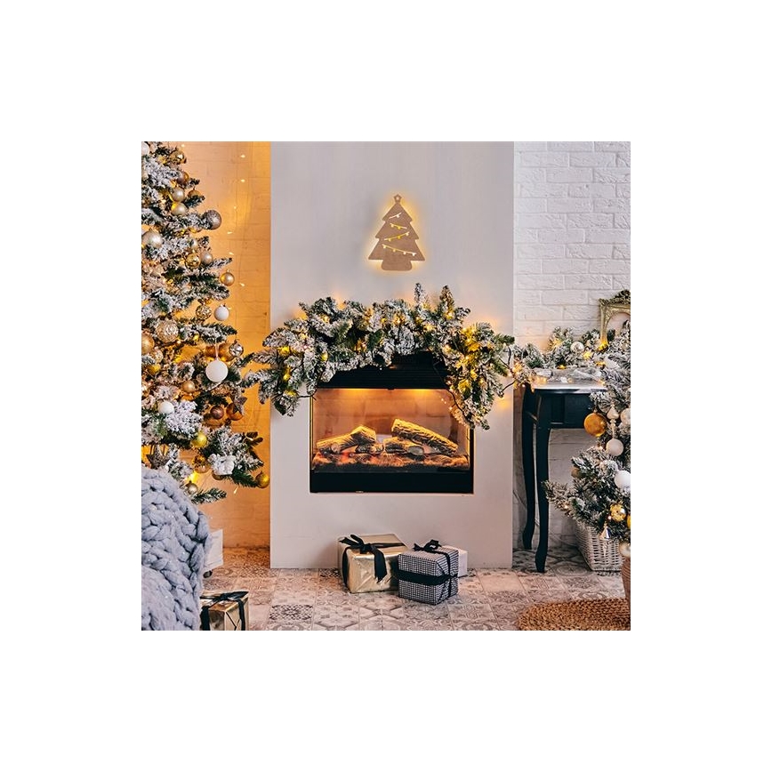 LED-joulukoriste LED/2xAA puu