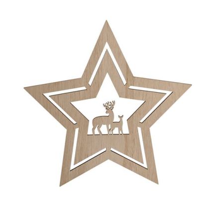 LED-joulukoriste LED/2xAA tähti