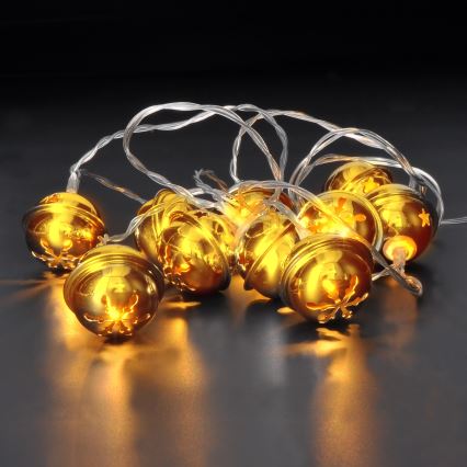 LED-valosarja 10xLED/2xAA/lämmin valkoinen 1,8m kulkuset