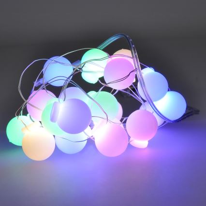 LED jouluköynnös 40xLED/2xAA 4,3 m monivärinen