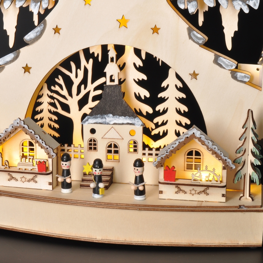 LED-joulukoriste LED/2xAA/lämpimänvalkoinen puu