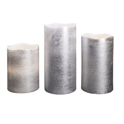 LED-kynttiläsarja 3 kpl, LED/3xAAA, lämmin valkoinen