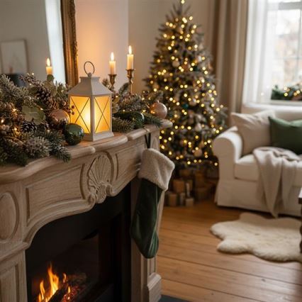 LED-joululyhty LED/2xAA lämmin valkoinen