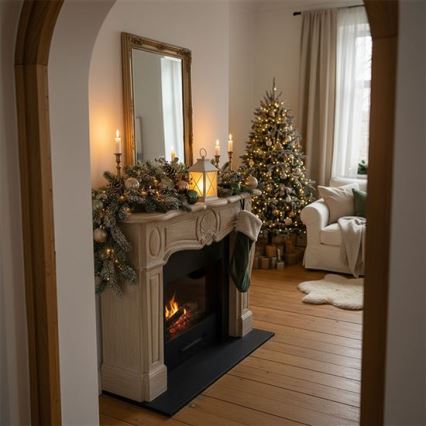 LED-joululyhty LED/2xAA lämmin valkoinen