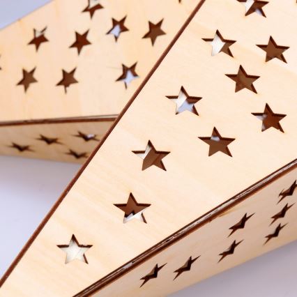 LED joulukoriste 20xLED/2xAA lämmin valkoinen beige tähti