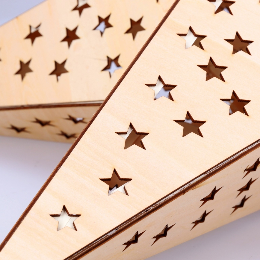 LED joulukoriste 20xLED/2xAA lämmin valkoinen beige tähti