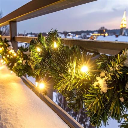 LED ulkojoulukoriste GIRLANDA 80xLED/3xAA 500 cm IP44