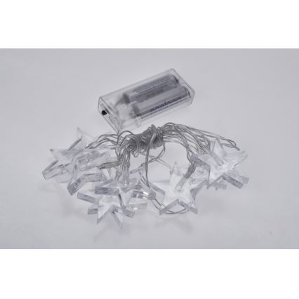 LED Joulukoristevalosarja 10xLED/2xAA 2,5m sininen