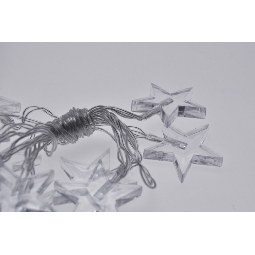 LED Joulukoristevalosarja 10xLED/2xAA 2,5m sininen