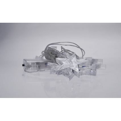 LED-valosarja 10×LED / 2×AA, 2,5 m, sininen