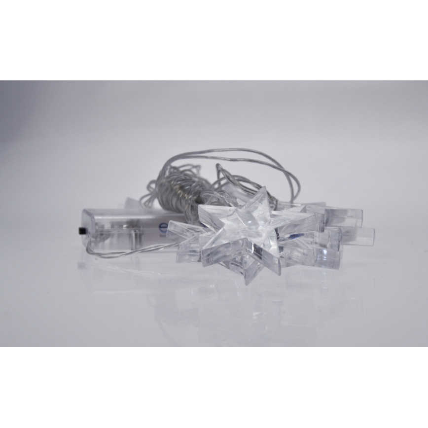 LED-valosarja 10×LED / 2×AA, 2,5 m, sininen