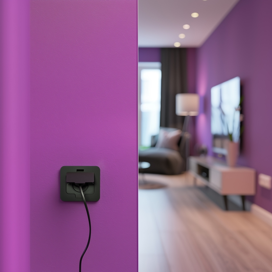 Ulkotila sisäänrakennettu lattia pistoke IP55 musta suorakulmainen