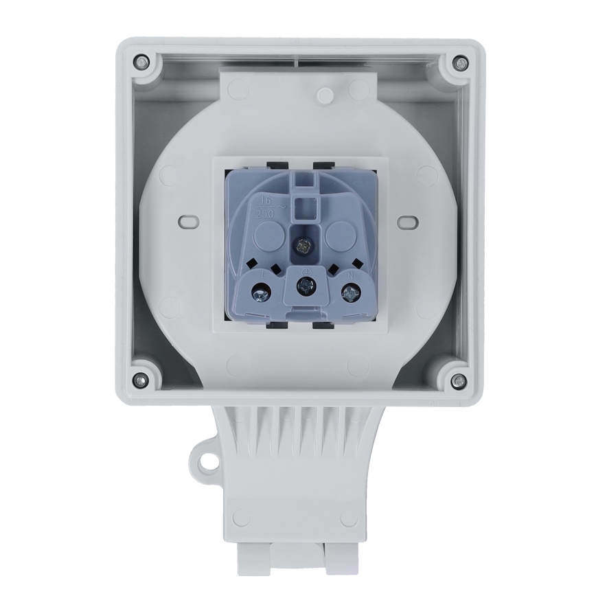 Pistorasia kosteisiin tiloihin 230V/16A IP66