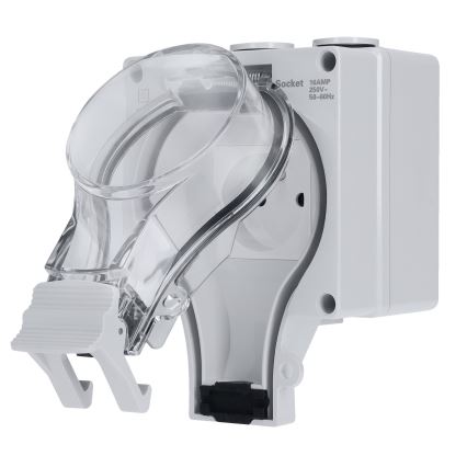 Pistorasia kosteisiin tiloihin 230V/16A IP66