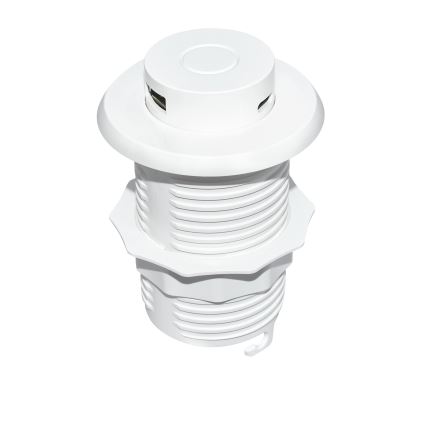 Sisäänrakennettu USB Laturi USB A+C valkoinen