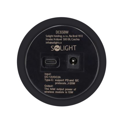 Sisäänrakennettu langaton laturi musta